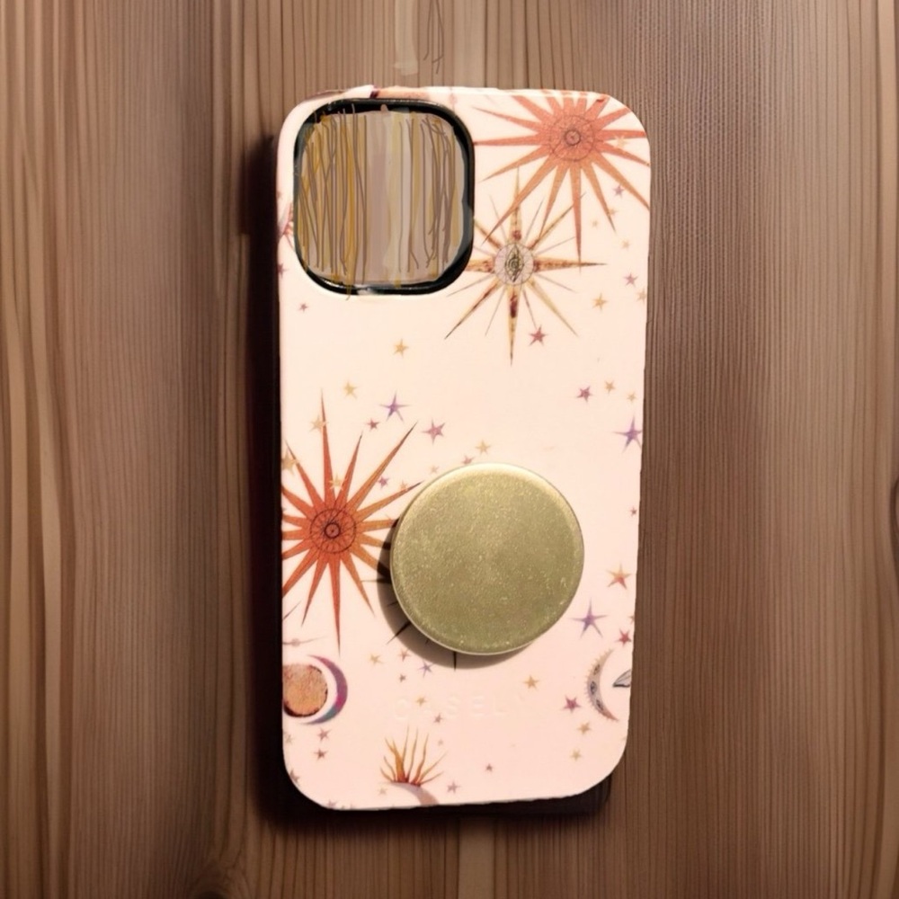 Casely Zodiac iPhone 12 Case + Metallic Green Pop Socket